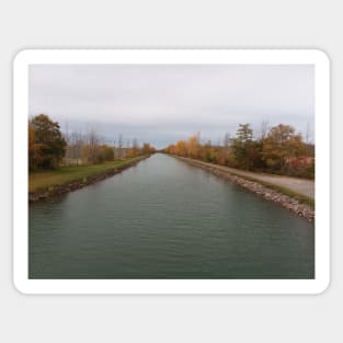 Looking dow the Erie Canal Sticker